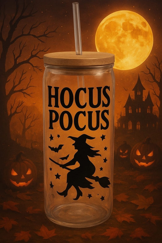 🧙‍♀️ Hocus Pocus Halloween Glass Tumbler