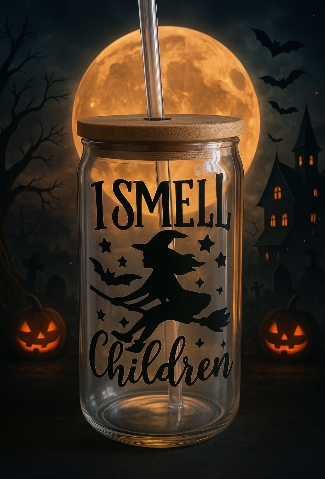 🧙‍♀️ Hocus Pocus Halloween Glass Tumbler
