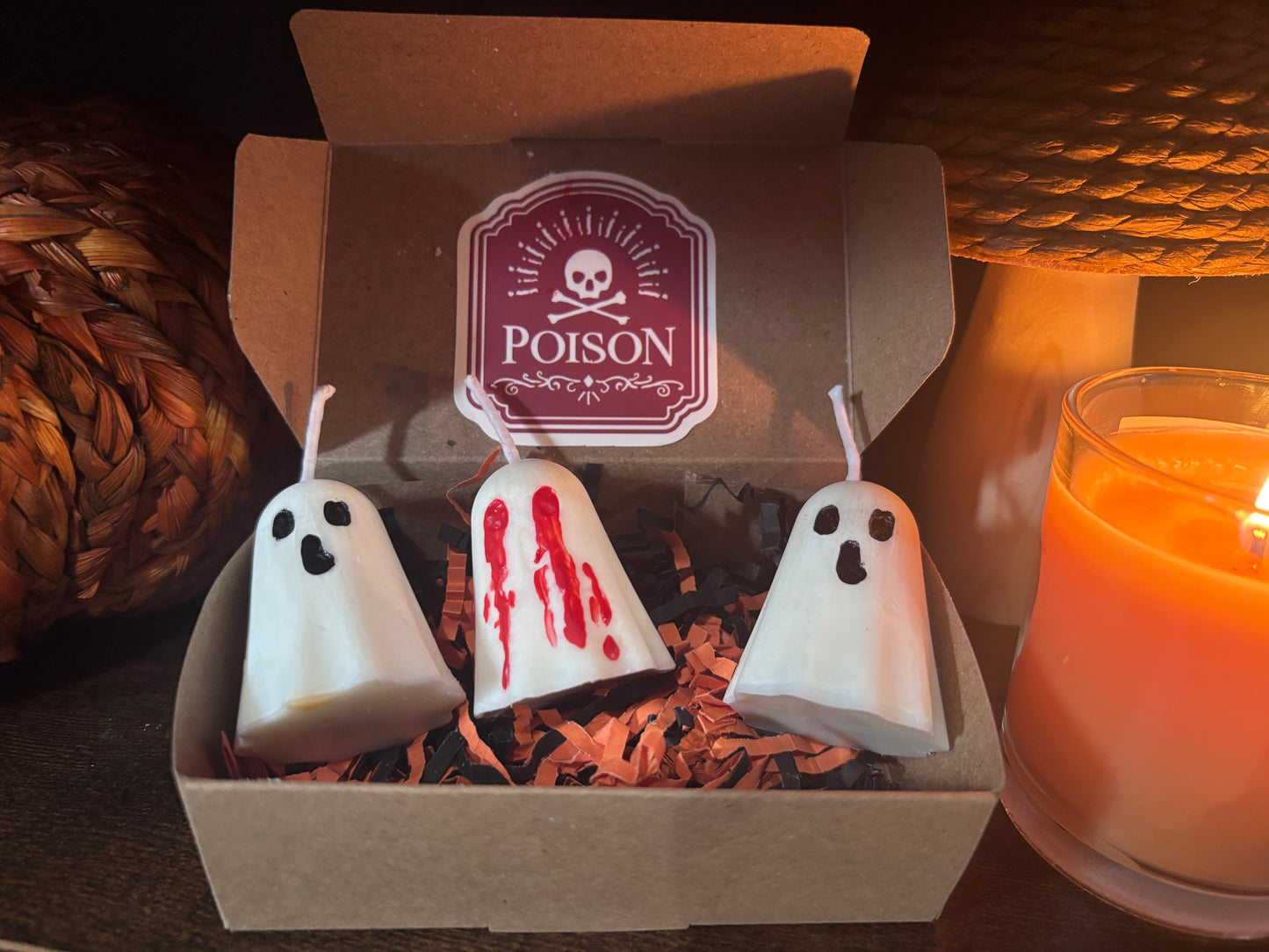 Spooky Ghost Trio Candle Gift Set