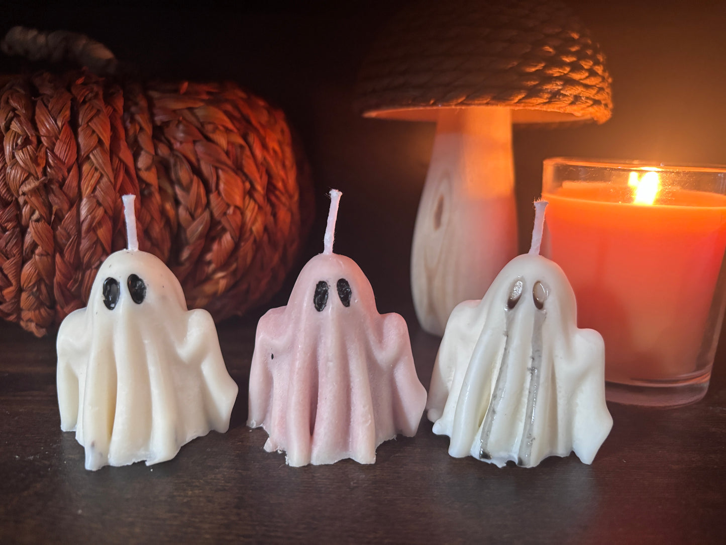 👻 Ghost Family Candle Set (2 Large + 3 Small) or individual